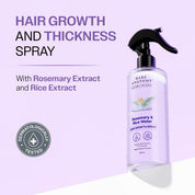 Bare Anatomy Nature x Science Rosemary Water Spray for Hair Growth & Hair Thickness with Rice Water