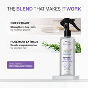 Bare Anatomy Nature x Science Rosemary Water Spray for Hair Growth & Hair Thickness with Rice Water